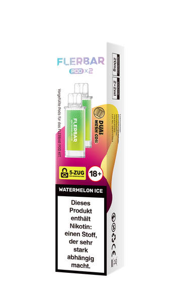 Flerbar Prefilled Pod Watermelon Ice 20mg 600