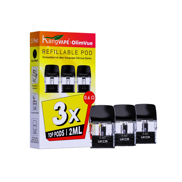 Kangvape Olimvue Refillable Pod 3er Pack 0.6Ω